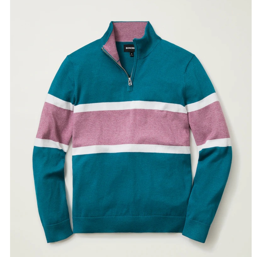 Colorblock Lapel Long Sleeve Tracksuit
