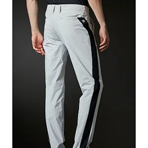New golf stripe embellished casual trousers