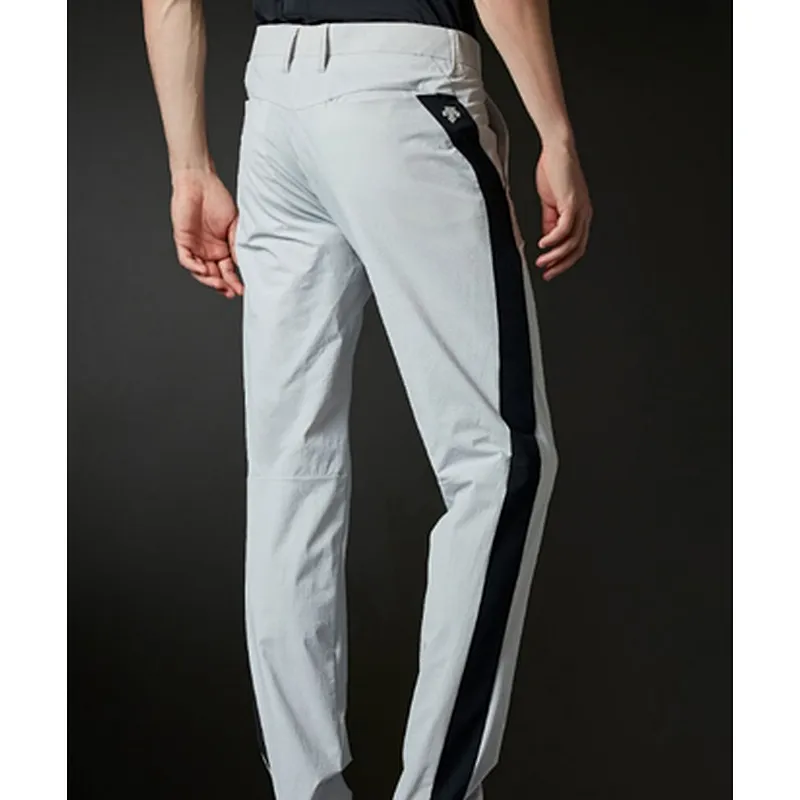 New golf stripe embellished casual trousers