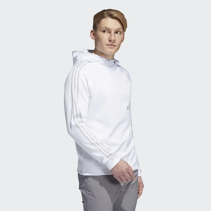 Basic Striped White Hoodie