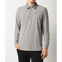 Embossed striped sports polo shirt