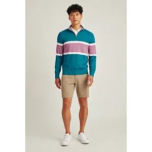 Colorblock Lapel Long Sleeve Tracksuit