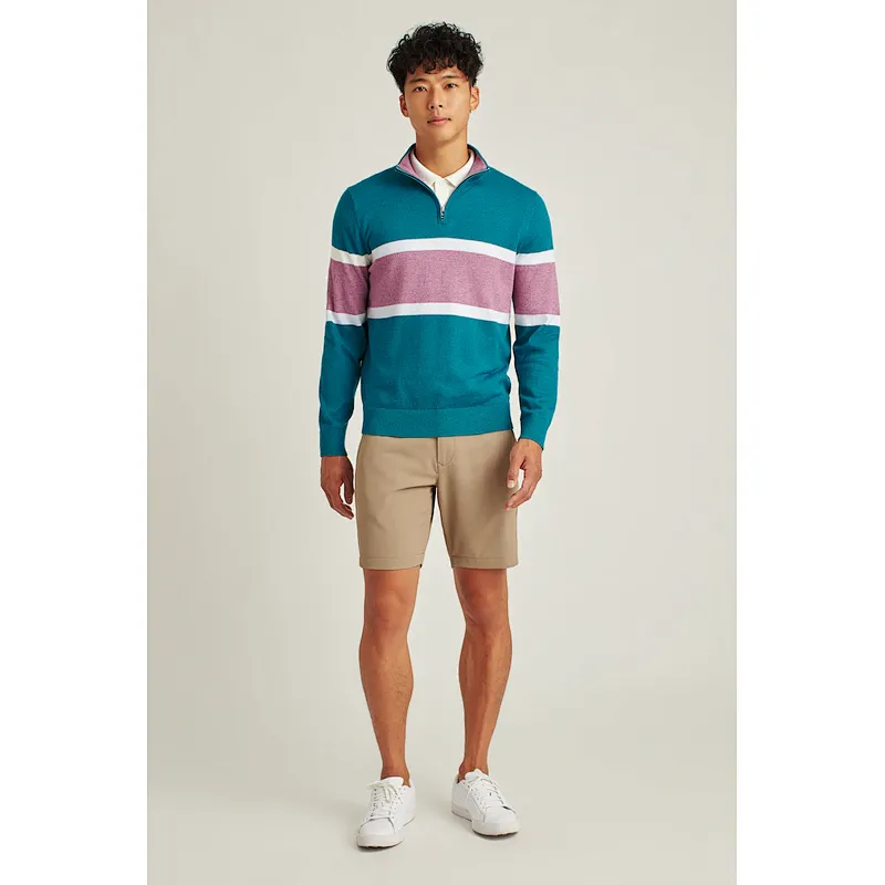 Colorblock Lapel Long Sleeve Tracksuit