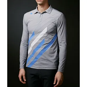 Colorful stripes casual sport polo shirt