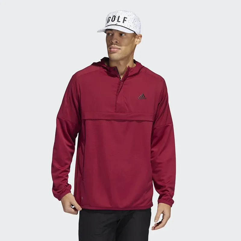 Burgundy Hooded Wind and Rain Sweatshirt