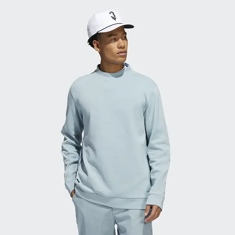 Crew neck striped golf sweatshirt