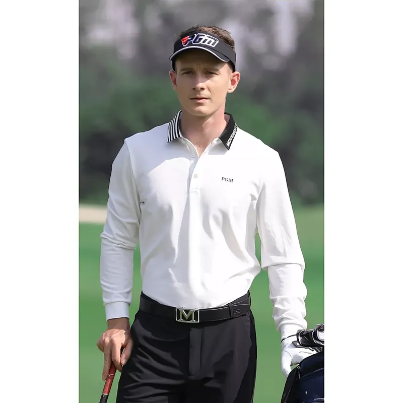 Striped Lapel Basic Polo Shirt