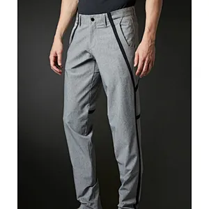New golf stripe embellished casual trousers
