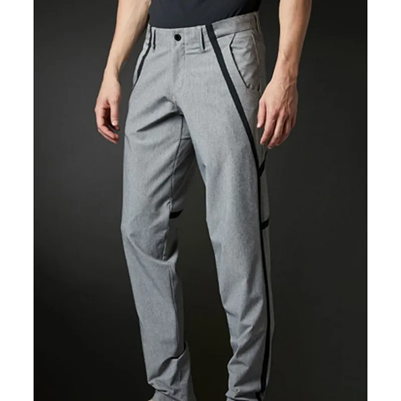 New golf stripe embellished casual trousers