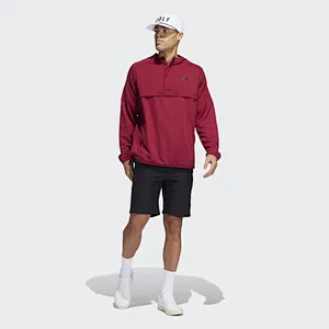 Burgundy Hooded Wind and Rain Sweatshirt
