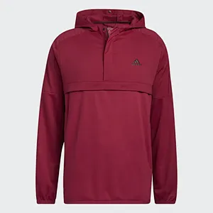Burgundy Hooded Wind and Rain Sweatshirt