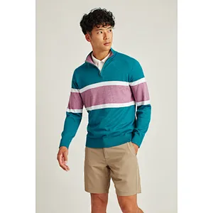 Colorblock Lapel Long Sleeve Tracksuit