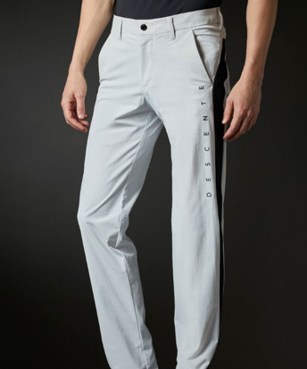 New golf stripe embellished casual trousers