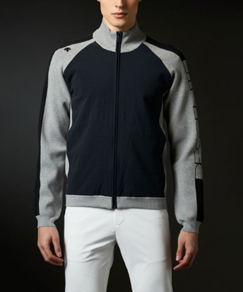 Raised Collar Panel Jacket