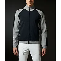 Raised Collar Panel Jacket