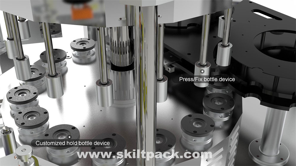 rotary way bottle labeling machine l high speed rotary way label applicator 