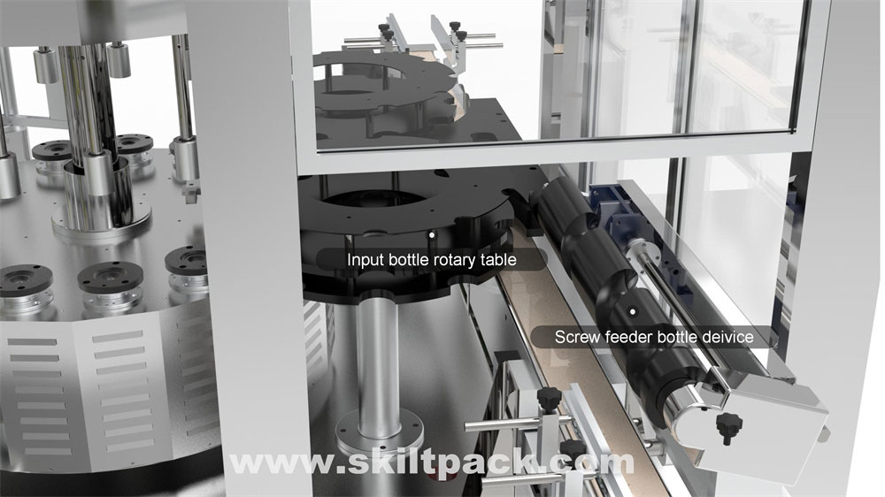rotary way bottle labeling machine l manufactuer SKILT 