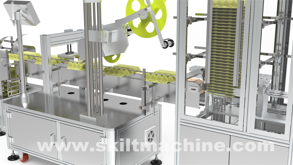 egg tray labeling machine l skilt machinery