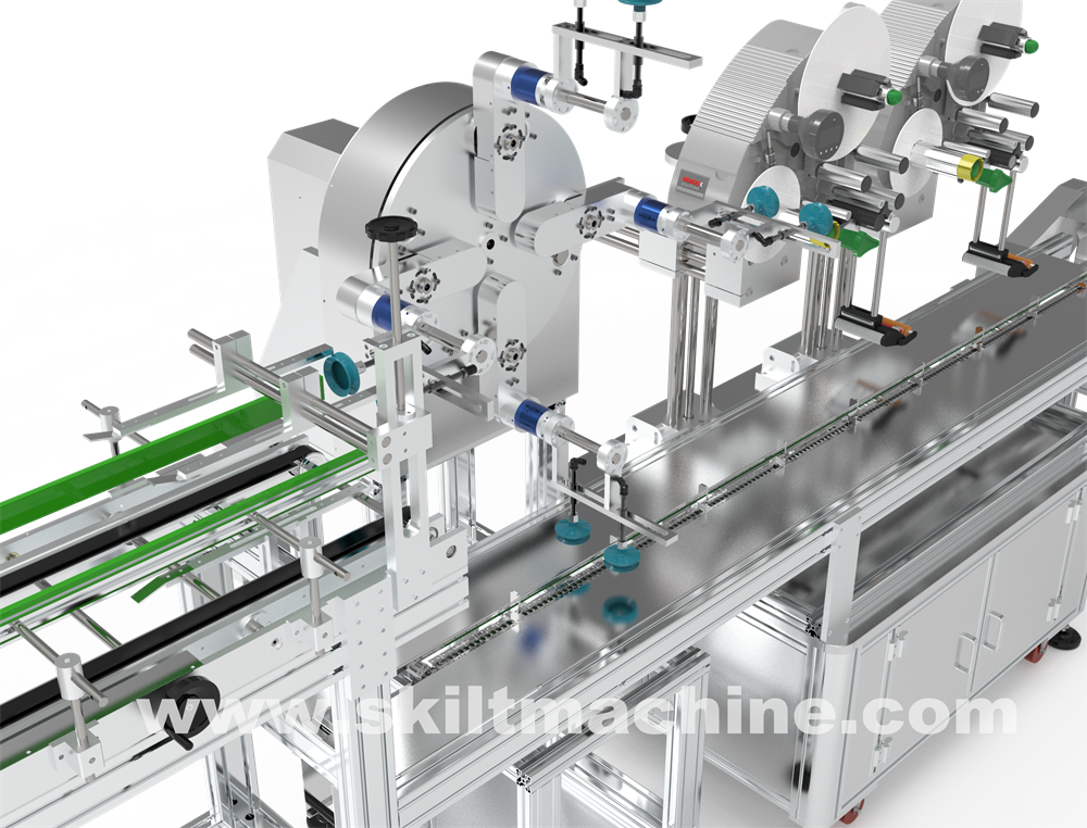 food clamshell labeling machine l empty clamshell labeling machine