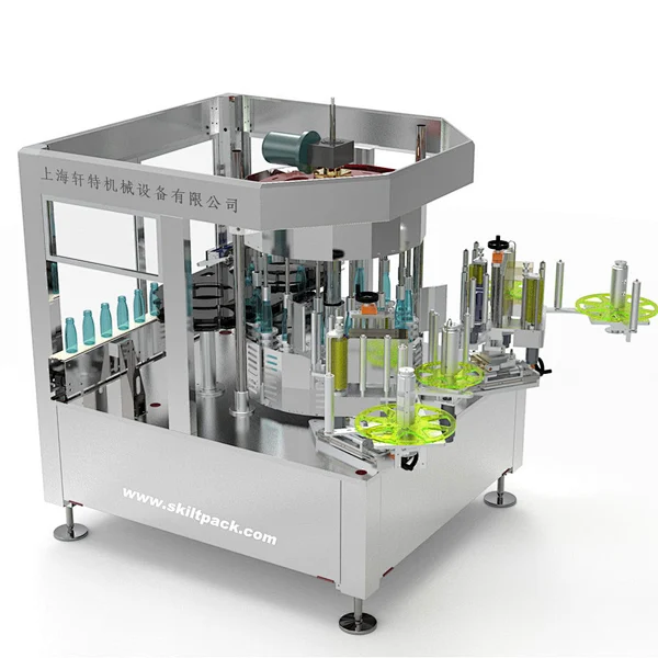 Square Bottle/Cans Rotary Way Labeler