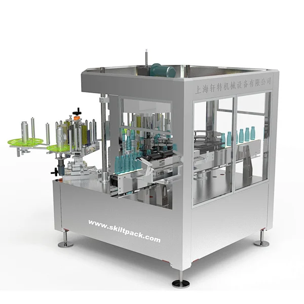 Square Bottle/Cans Rotary Way Labeler