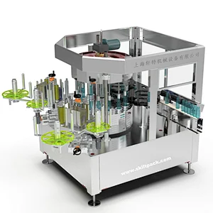Square Bottle/Cans Rotary Way Labeler