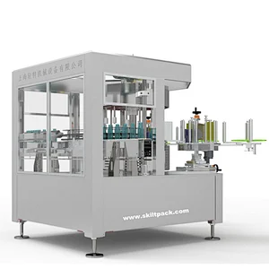 Square Bottle/Cans Rotary Way Labeler