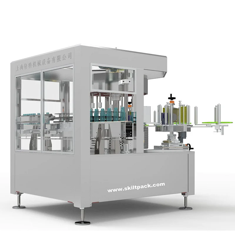 Square Bottle/Cans Rotary Way Labeler