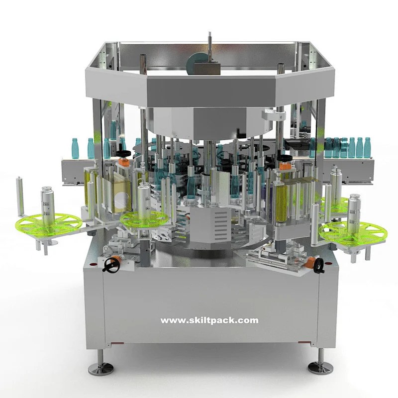 Square Bottle/Cans Rotary Way Labeler