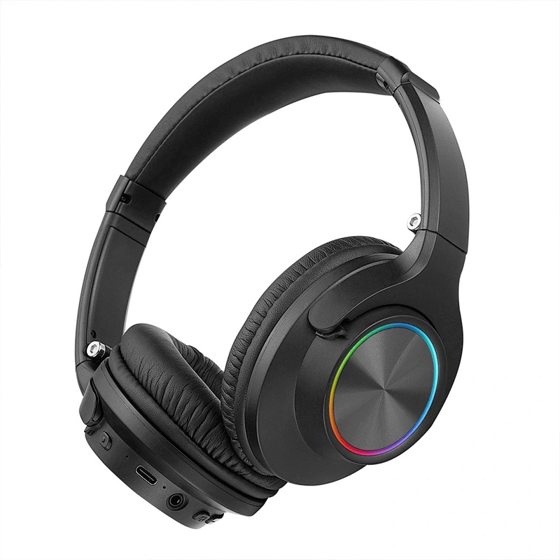 Over-ear Headset Wireless Gaming Headphone With RGB LED Light Headphones