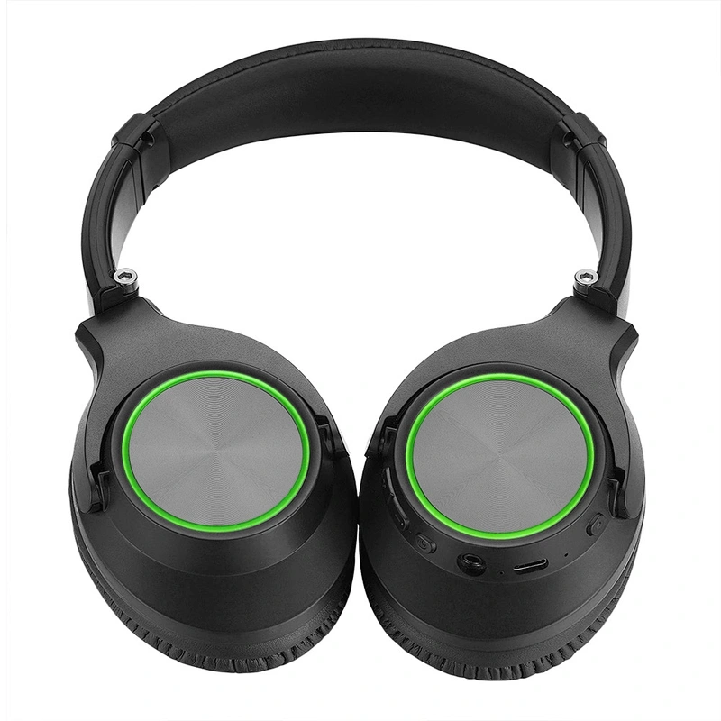 Over-ear Headset Wireless Gaming Headphone With RGB LED Light Headphones