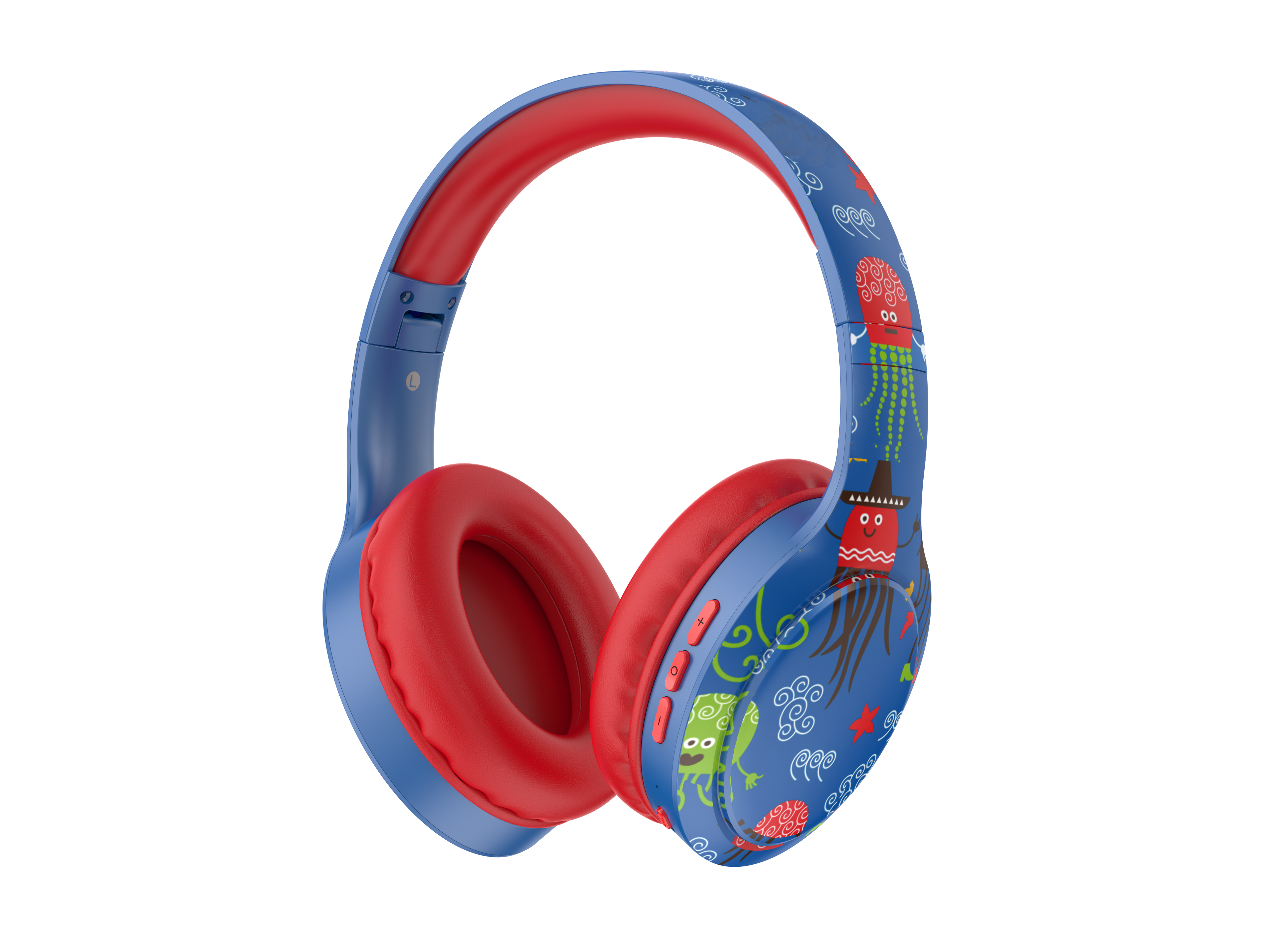 Over ear foldable bluetooth wireless headset