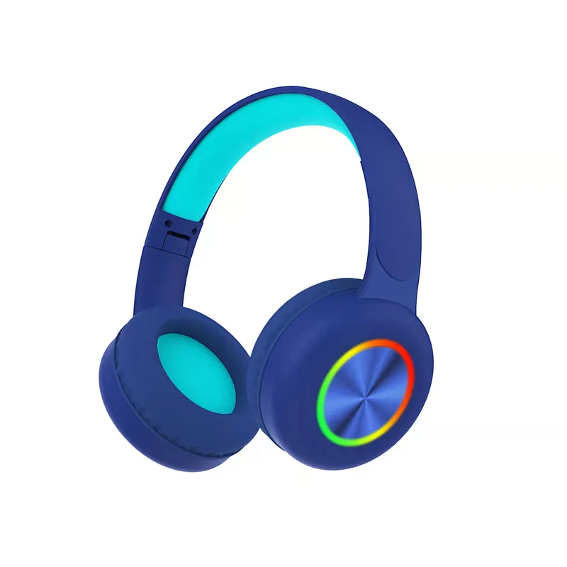 2022 RGB light bluetooth wireless headphone with Mic