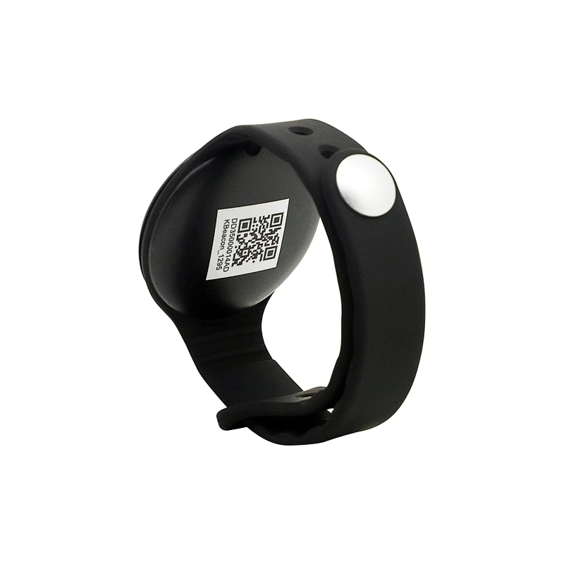 BLE 5.0 social distancing bracelet with contact tracking and body temperature alarm beacon