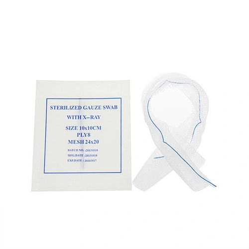 Medical Disposable Gauze Swabs White Absorbent Sterile Cotton Gauze Swab Wound Care