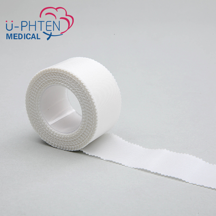 Medical Disposable Adhesive Skin Color White Color Silk Plaster Bandage Surgical Silk Tape For Wound