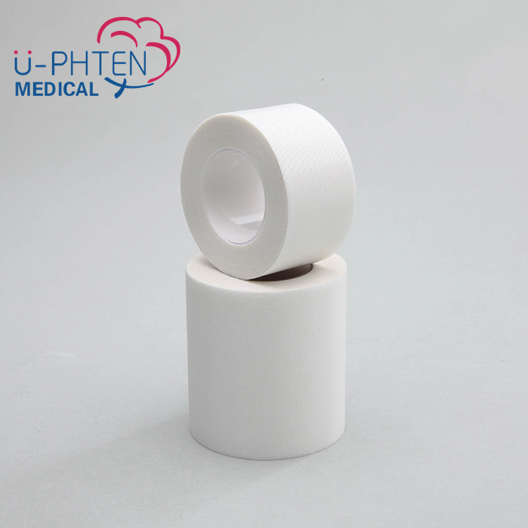 Medical Disposable Adhesive Skin Color White Color Silk Plaster Bandage Surgical Silk Tape For Wound