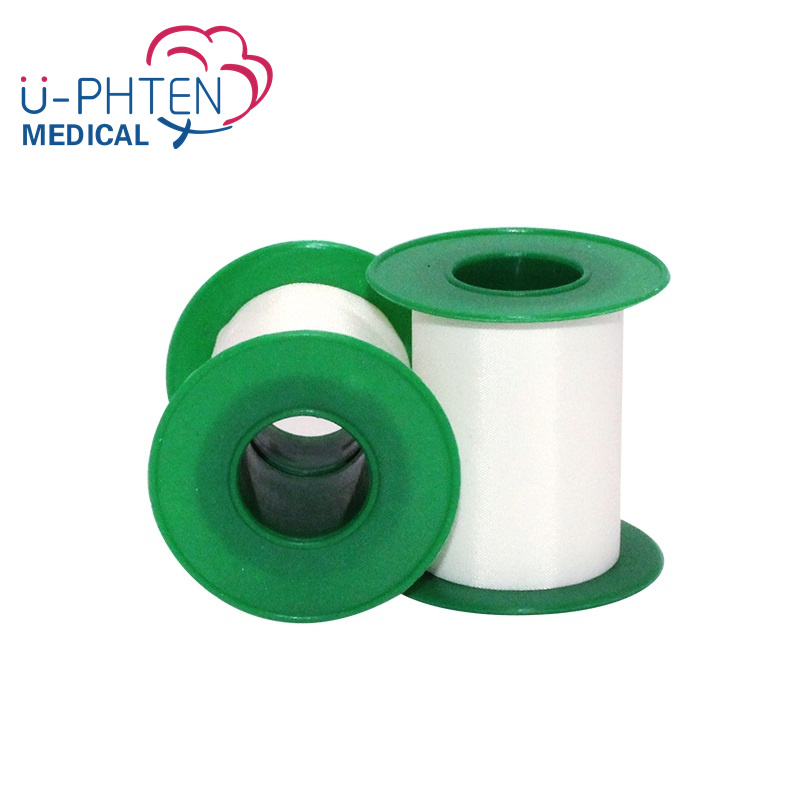 Medical Disposable Adhesive Skin Color White Color Silk Plaster Bandage Surgical Silk Tape For Wound