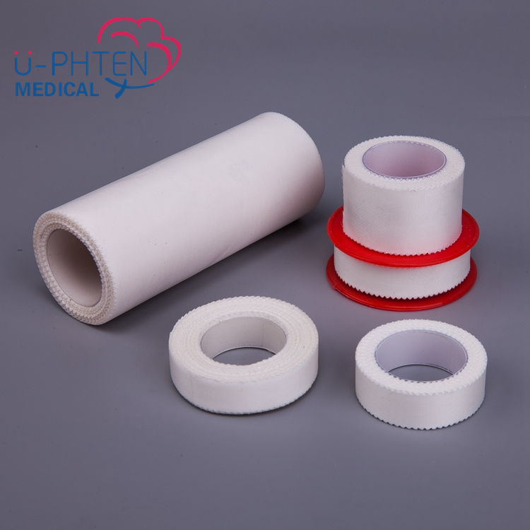 Medical Disposable Adhesive Skin Color White Color Silk Plaster Bandage Surgical Silk Tape For Wound