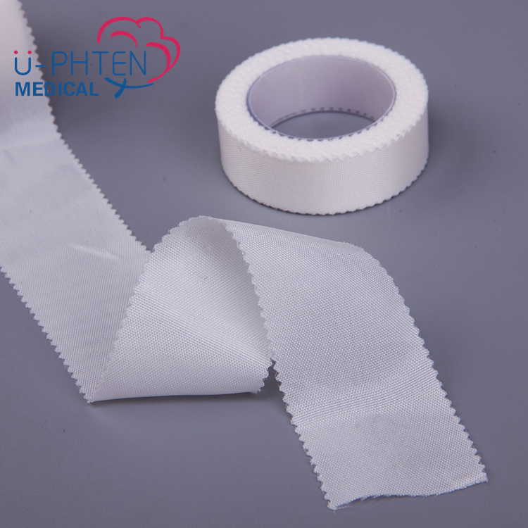 Medical Disposable Adhesive Skin Color White Color Silk Plaster Bandage Surgical Silk Tape For Wound