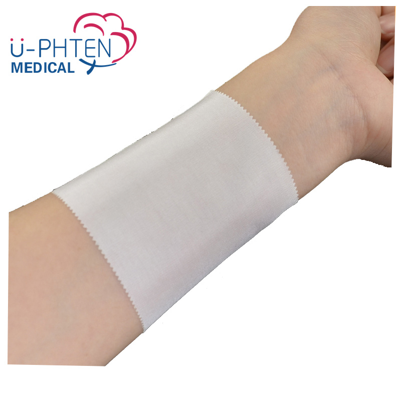 Medical Disposable Adhesive Skin Color White Color Silk Plaster Bandage Surgical Silk Tape For Wound