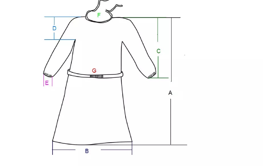 AAMI Level 2 Standard Disposable PP Non-Woven Isolation Gown