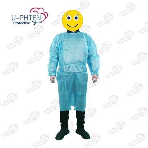 Non woven dispodable isolation gown