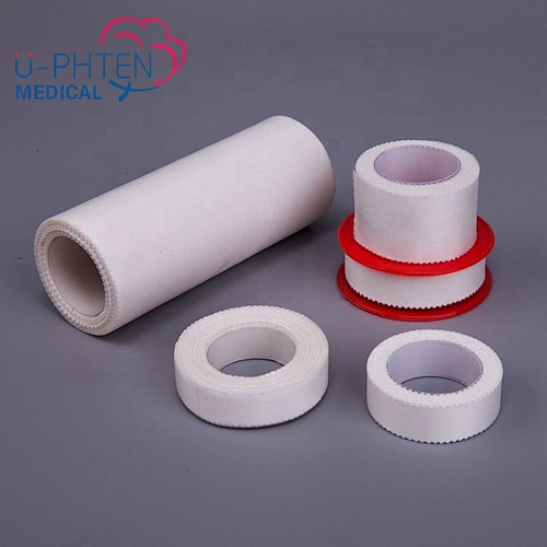 Medical Disposable Adhesive Skin Color White Color Silk Plaster Bandage Surgical Silk Tape For Wound