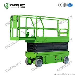 8m Platform Height 230kg Load Capacity Battery Operated Scissor Lift
