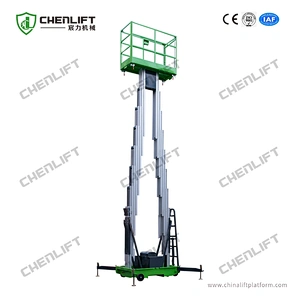 6m aluminum aerial work platform (double mast)