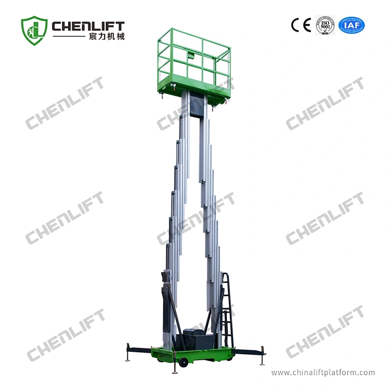 6m aluminum aerial work platform (double mast)