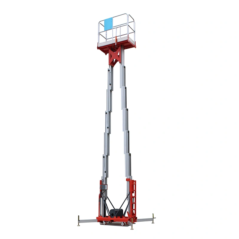8m double masts vertical lift