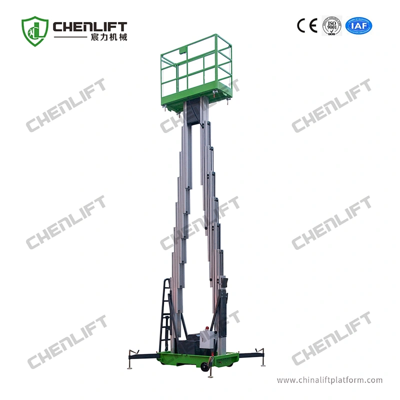 12m aluminum aerial work platform (double mast)