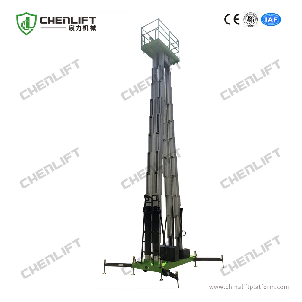 12m aluminum  aerial work platform (multi mast)